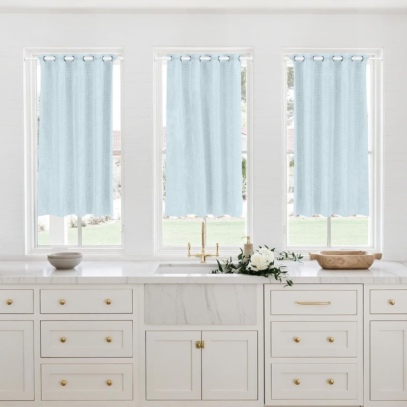 MEXAU 4PCS Small Tension Curtain Rod 28 to 48 Inch,White Short Curtain Rods No Drilling,Loaded Expandable Spring Curtain Rods for Kitchen,Closet,Cupboard,Door,Bookshelf - Image 4